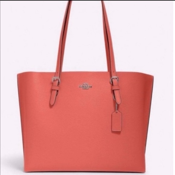 Coach Large Mollie Tote 1671 Tangerine MSRP $378 - Picture 1 of 8